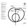 GROZ 24-Volt DC Heavy Duty Fuel Transfer Pump for Gasoline, Diesel, & Oil, 15 GPM, Explosion Proof UL/cUL Listed Motor, Includes Manual Nozzle, ¾” NPT x 12’ Hose and 15 battery cables (44041)