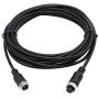 5M/15FT Car 4-Pin Aviation Video Extension Cable for CCTV Rearview Camera Truck Trailer Camper Bus Motorhome Vehicle Backup Monitor Waterproof Shockproof System - (1 Pc)