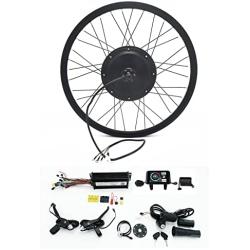 36V 48V 52V 45A 1200W-1800W eBike Rear Wheel Conversion Kits with UKC1 Color Display 7 Speed Threaded Freewheel 20