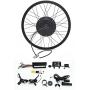 36V 48V 52V 45A 1200W-1800W eBike Rear Wheel Conversion Kits with UKC1 Color Display 7 Speed Threaded Freewheel 20