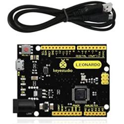KEYESTUDIO Leonardo R3 Microcontroller Development Board with USB Cable Kit for Arduino Project