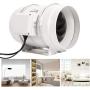 Hon&Guan 8 Inch Inline Duct Fan 735CFM with Variable Speed Controller, Low Noise Ventilation Exhaust Fan for Heating Cooling Booster, Grow Tents, Hydroponics