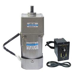 Bemonoc High Power 200W 110V AC Reversible Gear Reducer Motor 50/60HZ 150RPM Output Shaft Dia 18mm with AC Speed Controller for Industry