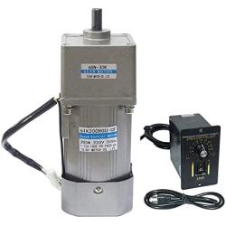 Bemonoc Reversible 220V AC 50/60HZ Gear Reducer Motor 150RPM Output Shaft 15mm High Power 120W & AC Speed Controller Kits for industry