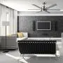 Design House 154419 Indus Sol 48 in. Indoor Satin Nickel Ceiling Fan with Light