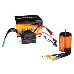 GoolRC Brushless Motor Waterproof 3650 4300KV Upgrade Brushless Motor with 60A ESC Combo Set for 1/10 RC Car Truck