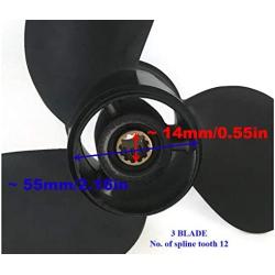 Boat Motor Propeller Aluminium 3B2W64517-1 3B2-64517 48-804974 For Tohatsu Nissan Mercury Mercruiser Outboard 8HP - 9.8HP (8.5) 9