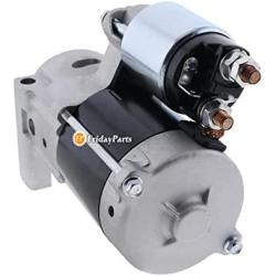FridayParts Starter Motor EG371-63010 EG371-63011 Compatible for Kubota ZG222 ZG227 ZG327P Zero-Turn Mower 12V 0.6KW 9T