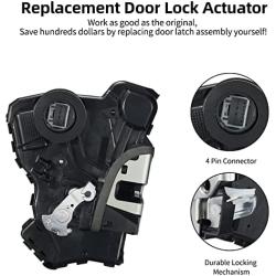 SYERAL Power Door Lock Actuator Front Right Passenger Side 931-403 Latch Motor Replacement for Toyota 4Runner Camry Corolla Tundra Sequoia, Lexus ES350 GS350 LS460 RX450h Scion tC xB xD iQ