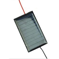 AMX3d AMX Solar 5V 30mA 53X30mm Micro Mini Power Solar Cells for Solar Panels with Wires- DIY Projects - Toys - Solar Charge 3.6v Batteries 4 Pcs