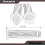 amavoler Universal Motorcycle Handlebar Grips Fits for Motorcycles with 7/8