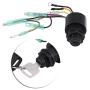 Boat Ignition Key Switch Assembly,87-17009A5 Ignition Starter Switch for Mercury Outboard Remote Control Box Motor 3 Position Off-Run-Start