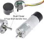 Bemonoc Encoder Metal Gearmotor 12V DC Low Speed 60 RPM Gear Motor with Encoder for Arduino and 3D Printers