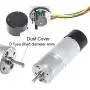 BEMONOC DC Gear Motor 12V Low Speed 10RPM Encoder Metal Gearmotor with Channel Encoder for DIY Engine Toy