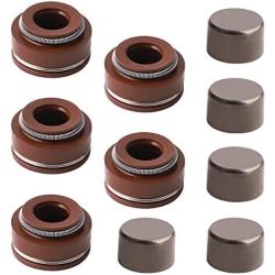 Adefol 5pcs Exhaust Valve Rotator Seal kit for Honda GX390 GX340 GX270 188F 14781-ZE2-000 Engine Motor Generator