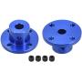uxcell 6mm Inner Dia H15*D15 Rigid Flange Coupling Motor Guide Shaft Coupler Motor Connector 2PCS for DIY Parts