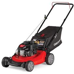 Craftsman M105 140cc 21-Inch 3-in-1 Gas Powered Push Lawn Mower with Bagger, 1-in & Briggs & Stratton 2-Cycle Easy Mix Motor Oil - 16 Oz. 100036