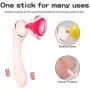 BEELOO Dual Motor Wireless Soft Silent Cordless Waterproof USB Recharging Therapeutic Vi Power Color Pink, Large