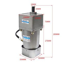 Bemonoc High Power 200W 110V AC Reversible Gear Reducer Motor 50/60HZ 150RPM Output Shaft Dia 18mm with AC Speed Controller for Industry