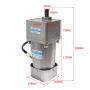 Bemonoc High Power 200W 110V AC Reversible Gear Reducer Motor 50/60HZ 150RPM Output Shaft Dia 18mm with AC Speed Controller for Industry