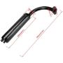 FVRITO Exhaust Muffler Pipe and gasket nut kit for 2 stroke 49cc 60cc 66cc 80cc Engines Gas Motorized Bicycle Motor Bikes Black