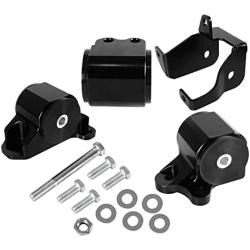 GSTP Engine Billet Motor Mount Bracket Kit Compatible with Honda Civic B or D Series B16 B18 D15 D16 1996-2000