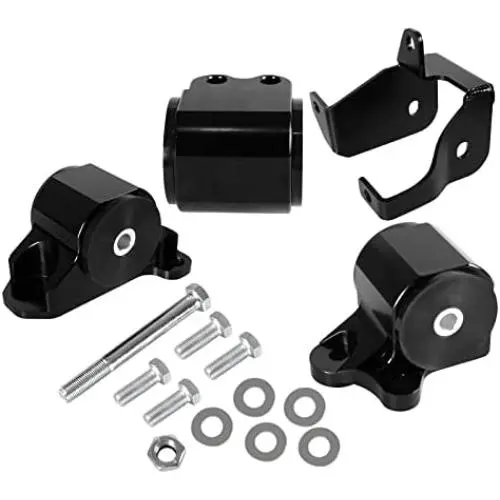 GSTP Engine Billet Motor Mount Bracket Kit Compatible with Honda Civic B or D Series B16 B18 D15 D16 1996-2000