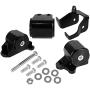 GSTP Engine Billet Motor Mount Bracket Kit Compatible with Honda Civic B or D Series B16 B18 D15 D16 1996-2000