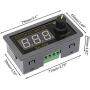 Cionyce PWM DC Motor Speed Controller Switch DC 5V 12V 24V 5-15A 150W, Adjustable Stepless Speed Regulator Switch PWM Signal Generator Driver Module with Digital Display