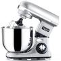 Yoifo 7 Speed Stand Mixer（inclued P Speed）- Peak Power 600W Kitchen Electric Mixer，4.75-QT Tilt-Head Food Mixer with Dough Hook, Whisk, Beater & BPA-Free Dust Cover (Silver)