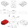 Terrafirma Technology 10AWG Battery Adapter for DeWALT or Hercules 20V Max 18v Dock Power Connector Robotics black