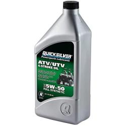 Quicksilver 8M0149407 5W-50 Full Synthetic 4-Stroke ATV/UTV Engine Oil – 1 Quart