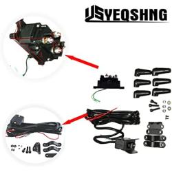 YEQSHNG 12V 250A Winch Solenoid Relay Winch Rocker Thumb Switch for ATV UTV 4x4 Vehicles 1500lb-5000lbs Winch with 6 Protecting Caps Replaces 63070, 62135, 74900, 2875714, 70715