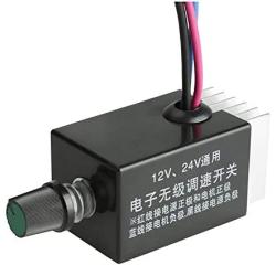 Universal DC Motor Speed Regulator Speed Controller 12V/24V Motor Speed Regulator Switch For Car Truck Fan Heater Control