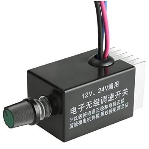 Universal DC Motor Speed Regulator Speed Controller 12V/24V Motor Speed Regulator Switch For Car Truck Fan Heater Control