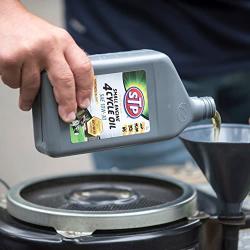 Premium Small Engine 4 Cycle Oil Formula, SAE10W-30 Small Engine Oil Engine Care Formula Reduces Wear for Lawnmower, Push Mower, Tractor, 32 Oz, STP