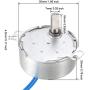 uxcell Electric Motor Turntable Synchronous Motor 100-127 VAC 2.5-3RPM 50/60 Hz 4W CW Direction for Hand-Made, Model or Guide Motor