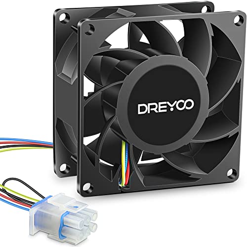 WR60X26866 WR60X10356 Refrigerator Evaporator Fan Motor Compatible with GE, wr60x29099, AP6278228, WR60X10341, WR60X24303, WR60X26030, WR60X26033 Evaporator Fan Replacement Refrigerator Parts