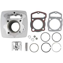 NICECNC Engine Cylinder Piston Top End Rebuild Kits Compatible with Honda CB125S 1976-1985,CL125S 1973-1974,XL125 1976 1977 1978,SL125 1971 1972 1973