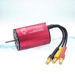 SURPASS HOBBY KK Series 2435 3300KV Waterproof Sensorless Brushless Motor Shaft 2.0mm for 1/16 1/18 RC Car