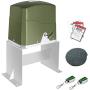 TOPENS CK700 Automatic Sliding Gate Opener Chain Drive Electric Gate Motor for Heavy Driveway Slide Gates Up to 1600 Pounds, Security Gate Operator AC Powered with 20ft Roller Chain and Remote Control