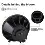 Heater Blower Motor w/Fan Cage Blower HVAC Blower Motor Assembly for 2000-2006 GMC Yukon/Yukon XL 1500/2500, 2000-2006 Suburban 1500/2500/Tahoe Replaces 700100 19131213