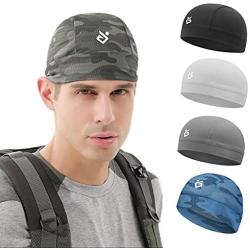 Cooling Skull Cap Helmet Liner for Men Sweat Wicking Skull Caps for Cycling, Motorcycle, Running, Fits Under Helmets