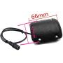 Black Shell DC 12V 5000RPM Vibration Motor for Massage Cushion DC Female 5.5mmx2.1mm Power Jack Adapter Plug Pigtail Cable, 12inch DC Power 2PCS