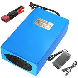 Wnicek 48V E-Bike Battery Pack 13S8P 25AH Rechargeable Li-ion Battery for Scooters Tricycles Golf Cart Electric Tools Suitable for 250W-1200W Motor(with Charger + BMS)