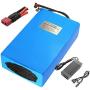 Wnicek 48V E-Bike Battery Pack 13S8P 25AH Rechargeable Li-ion Battery for Scooters Tricycles Golf Cart Electric Tools Suitable for 250W-1200W Motor(with Charger + BMS)