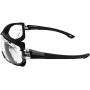 Birdz Eyewear Gasket Safety Padded Motorcycle Sport Sunglasses Black with Clear Lens