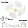 W10124096 Condenser Fan Motor Kit Replaces WP2188874 udqr107w3 AP4318657 PS1957416 W10124096VP Refrigerator Condenser Fan Motor
