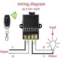 VONVOFF Wireless Remote Switch,AC110V/120V/240V/ Relay RF Remote Control Light Switches for Pump Security Systems with 328 ft Long Range