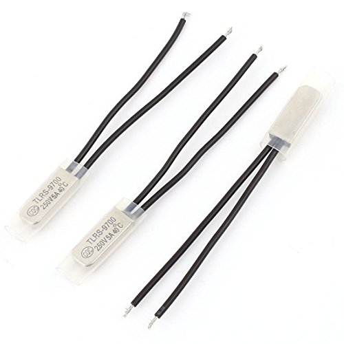 uxcell a15012900ux0254 3 Piece TLRS-9700 40 Celsius Normal Open Bimetal Thermostat Temperature Switch